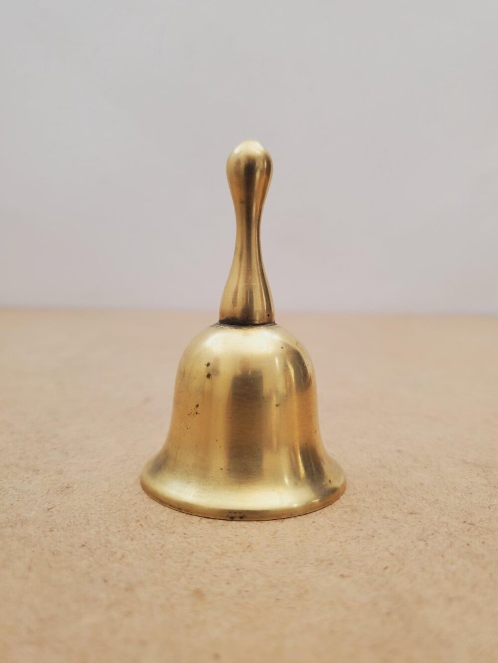 Vintage Brass Hand Bell - Handheld Solid Brass Bell with Charming Tone - Home
